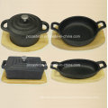 Preseasoned Mini-skillet en fonte Mini Taille 15.5X9.7X3cm